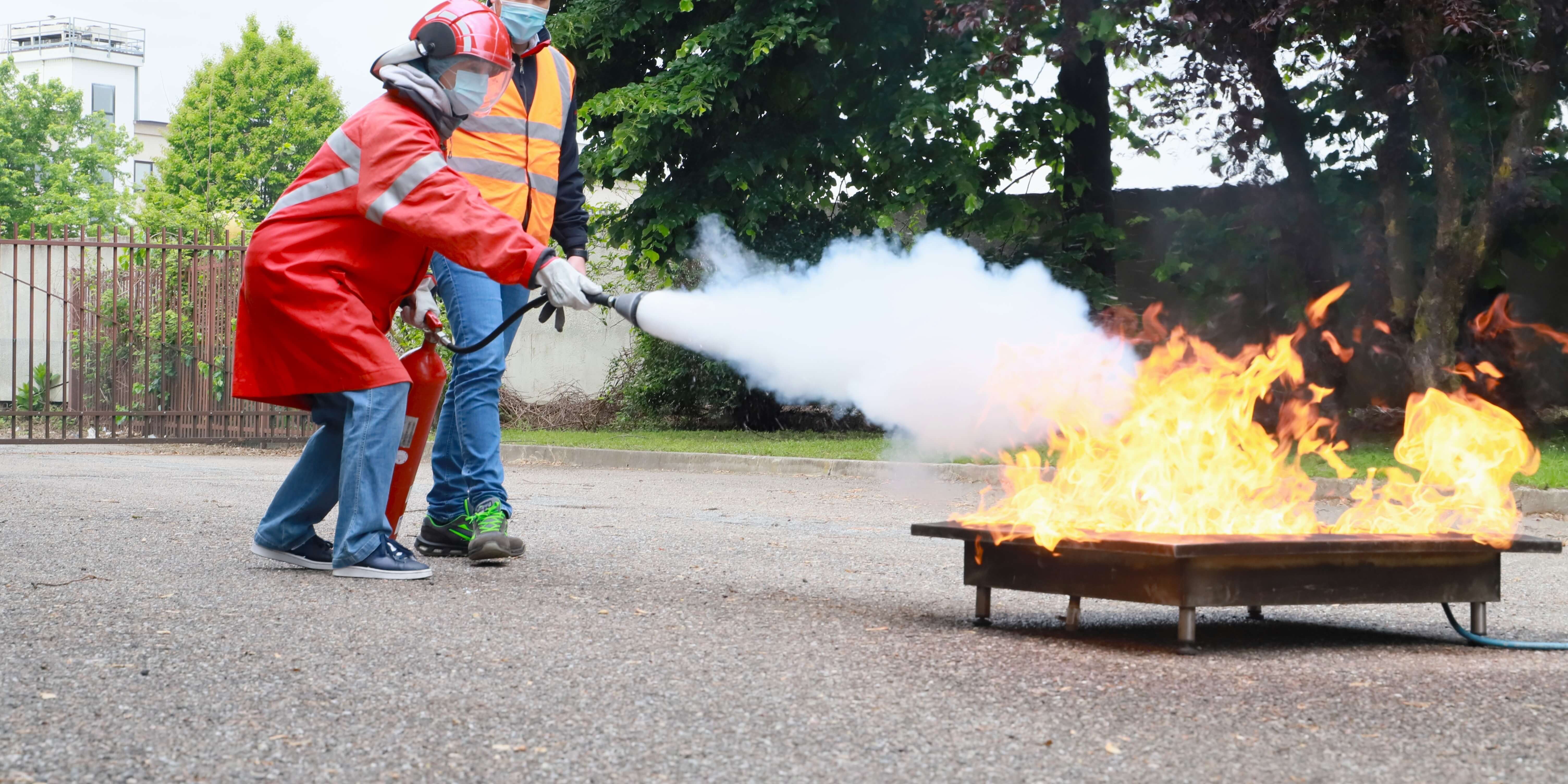 Brandschutzhelfer Praxisübung